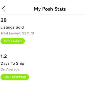 Posh Ambassador, top rated seller, fast shipper